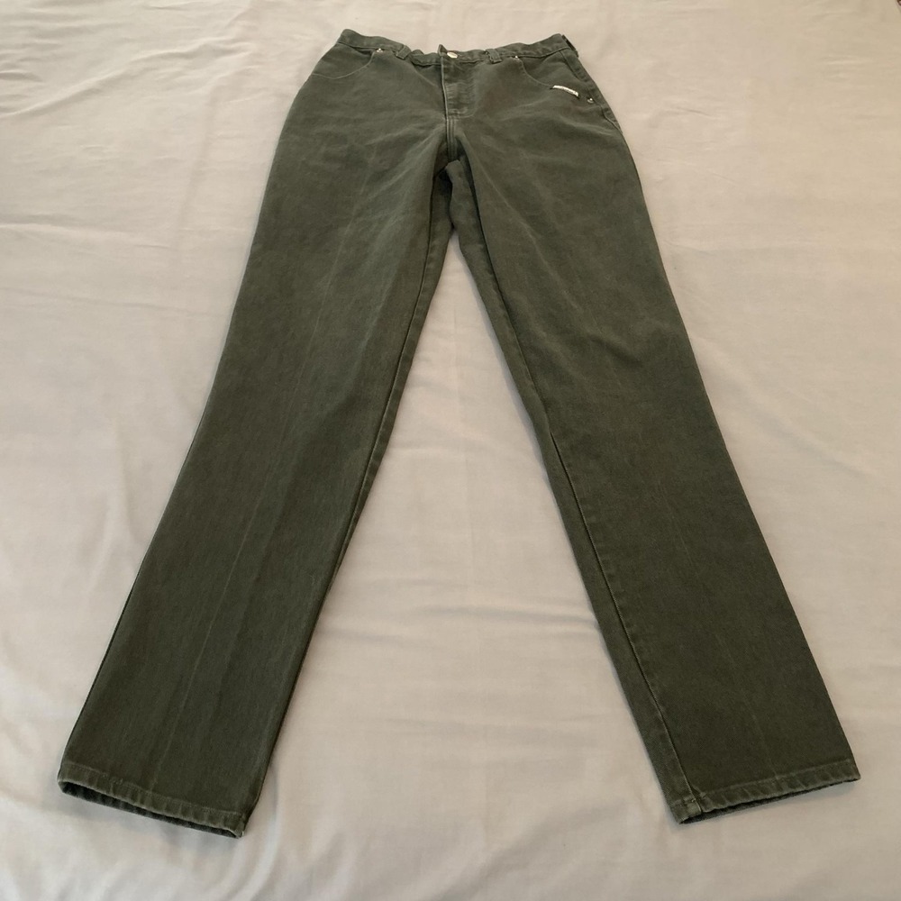 Vintage‎ Roughrider Jeans Juniors 13/14 Black Med Wash High Rise Straight Denim